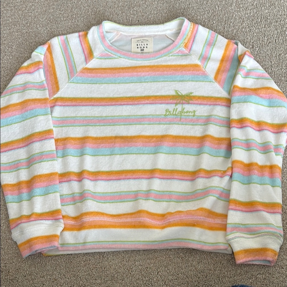 Billabong Kids Striped Multicolor Sweatshirt